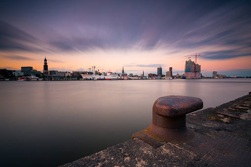 Hamburg harbour, Elbe river