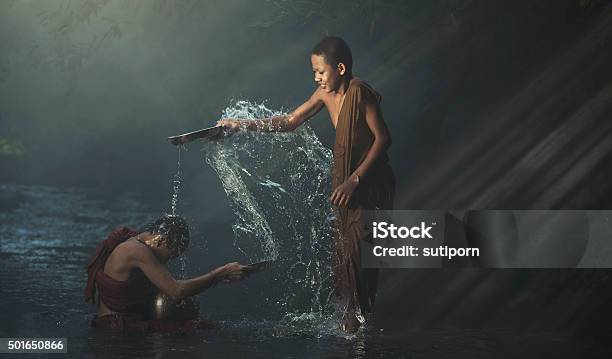 Spree Cool Stock Photo - Download Image Now - Monk - Religious Occupation, Buddhism, Child