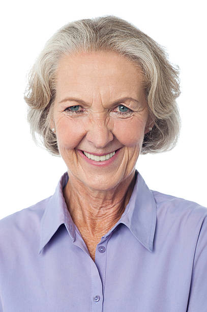 istock Portrai of a smiling aged lady 501650889