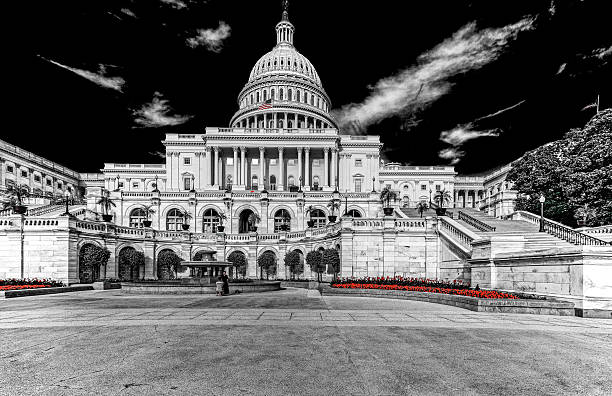 capitol building - washington dc autumn capitol building usa stock-fotos und bilder