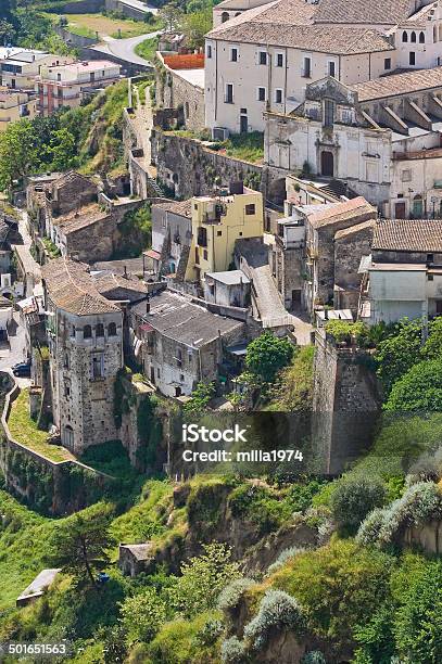 Vista Panorâmica De Tursi Basilicata Itália - Fotografias de stock e mais imagens de Aldeia - Aldeia, Ao Ar Livre, Arquitetura