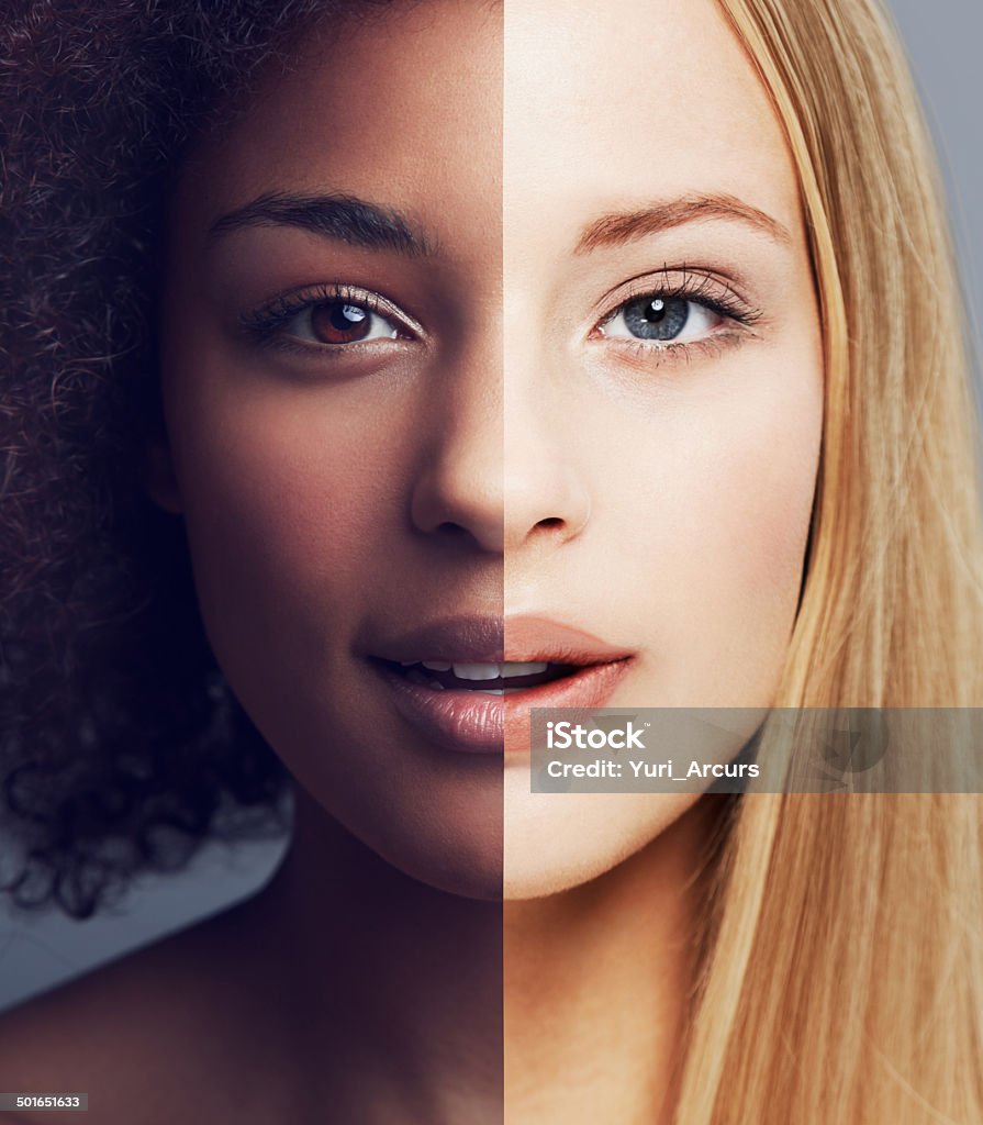 Schönheit ist universal - Lizenzfrei Menschliches Gesicht Stock-Foto