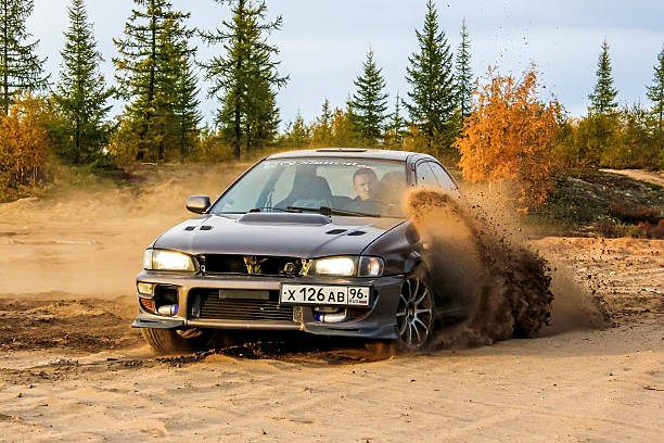 subaru impreza - extremal fotografías e imágenes de stock