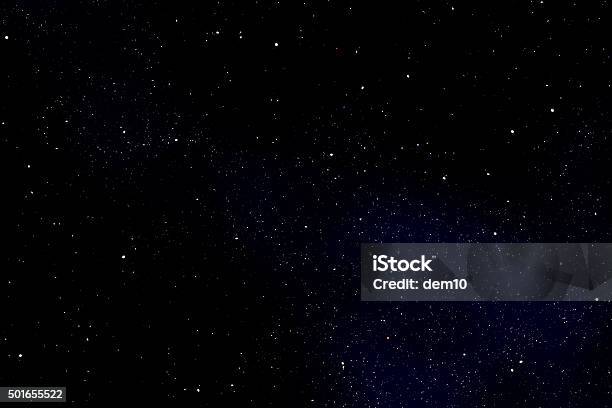 Campo Stellato Di Notte - Fotografie stock e altre immagini di Stella - Stella, Spazio cosmico, Sfondi