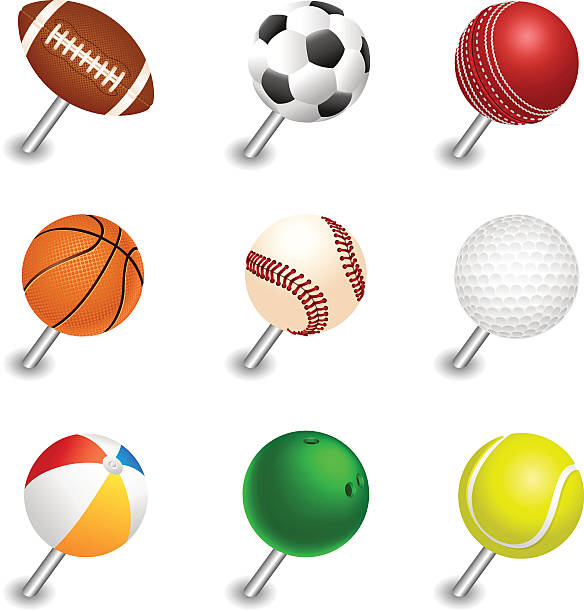 ilustraciones, imágenes clip art, dibujos animados e iconos de stock de bola de deporte vector push pin de punteros, - bowling pin