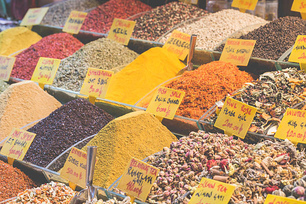 istock Colorful spices at spice bazaar in Istanbul, Turkey 501665894