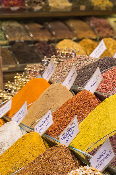 istock Colorful spices at spice bazaar in Istanbul, Turkey 501667074
