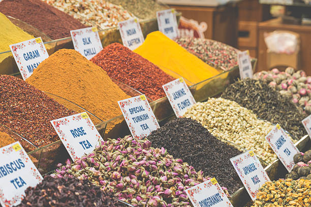 istock Colorful spices at spice bazaar in Istanbul, Turkey 501667158
