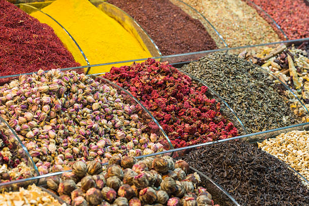 istock Colorful spices at spice bazaar in Istanbul, Turkey 501667436