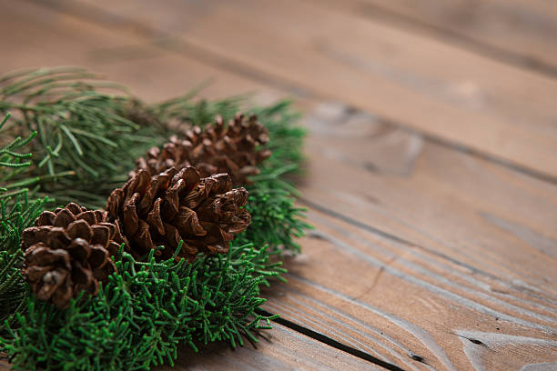 istock Christmas decoration: pine flowers cone and leaves 501668402