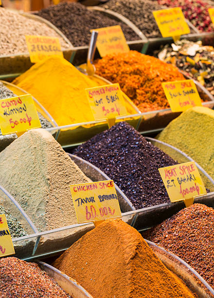 istock Colorful spices at spice bazaar in Istanbul, Turkey 501668520