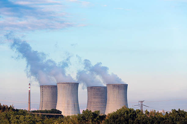 istock Cooling towers at the nuclear power plant 501669722