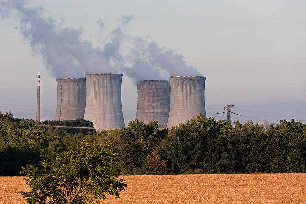 istock Cooling towers at the nuclear power plant 501669752