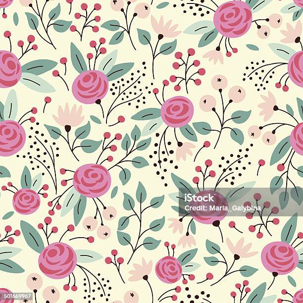 Pink Flowers Stock Illustration - Download Image Now - Arrangement, Backgrounds, Blossom