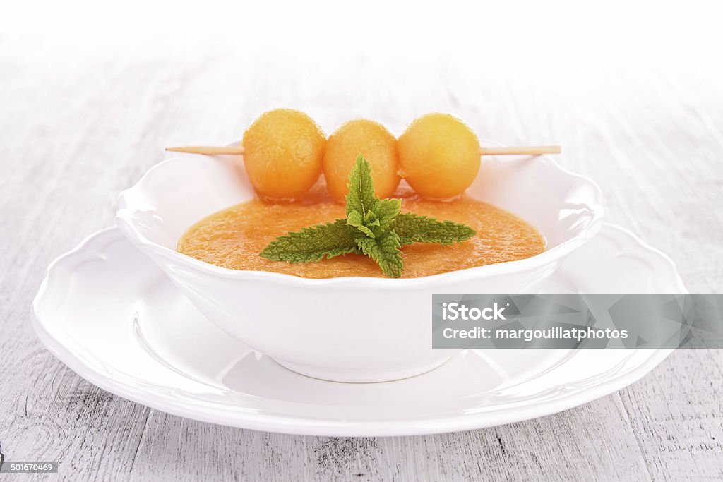 melon soup, gazpacho Gazpacho Stock Photo