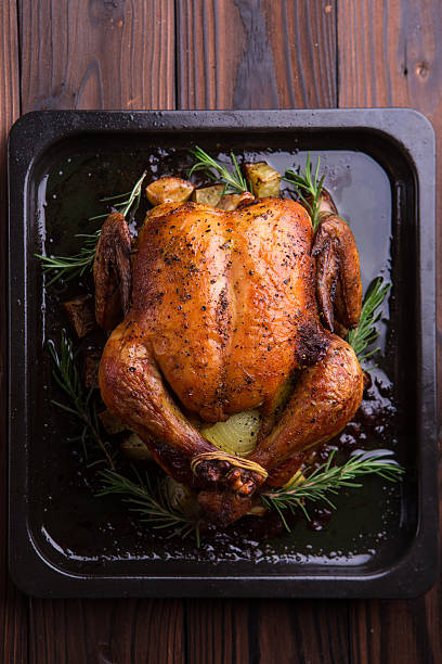 istock Roasted whole chicken / turkey for celebration and holiday 501670740