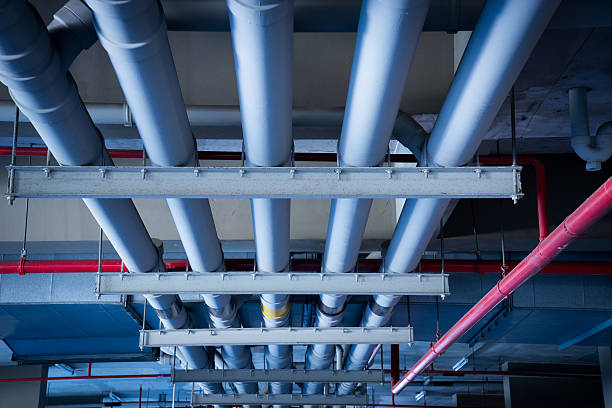 istock Pipe tube, the roof top for drain & sewer system 501670903
