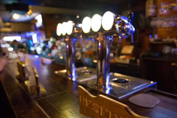 istock bar background.Pictures are blurred 501671556