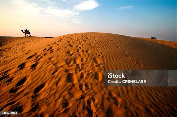 Rippled Sand Dunes At Sunset Stock Photo - Download Image Now - Absence, Adventure, Asia