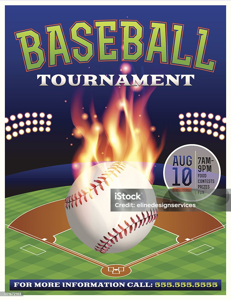 Вектор Бейсбол Tournament иллюстрация - Векторная графика Бейсбол роялти-фри