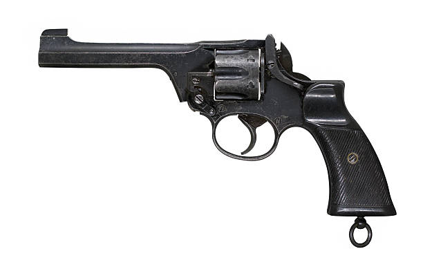istock World war 2 revolver isolated on white 501676676