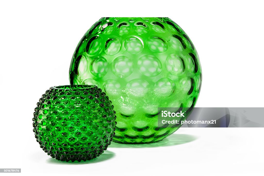antique glass vase round and patterned dimple effect old vintage antique green glass  vase with striking dimple pattern effect 2015 Stock Photo