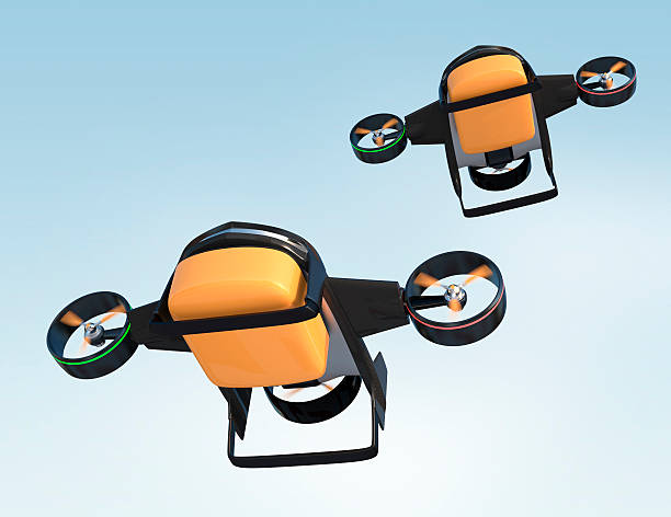 istock Hybrid drone with two mode for fast delivery concept 501678650