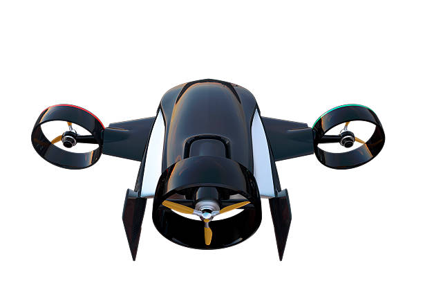 istock Rear view of hybrid drone for fast delivery concept 501678836