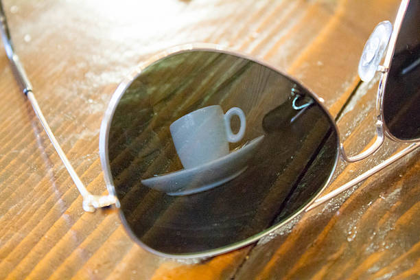 Reflection of a coffe cup