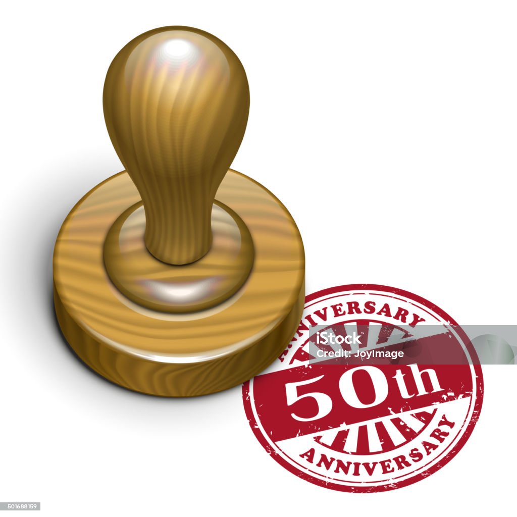 50° anniversario grunge timbro di gomma - arte vettoriale royalty-free di 50° Anniversario