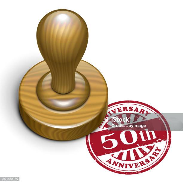 50 Anniversario Grunge Timbro Di Gomma - Immagini vettoriali stock e altre immagini di 50° Anniversario - 50° Anniversario, Anniversario, Assicurazione