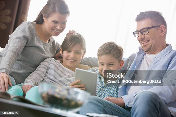 Family At Home Stock Photo - Download Image Now - Family At Home, Boys, Looking