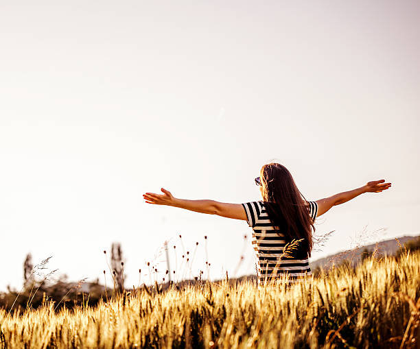 istock Woman in field. 501688835
