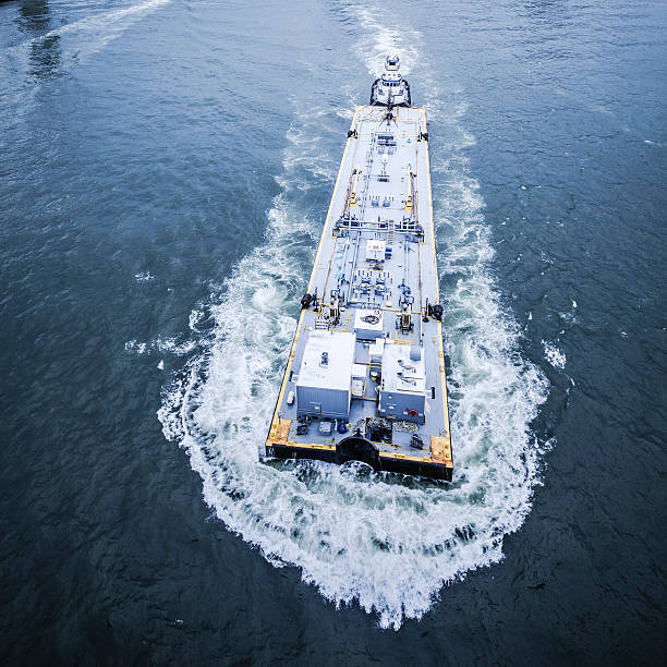 istock Industrial ship at the East River 501691395