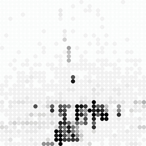 abstract gray polka dots pattern background abstract gray polka dots pattern background for design easy black and white drawing stock illustrations