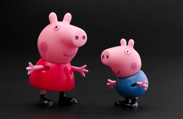 george peppa 돼지 및 돈육 - peppa pig figurine toy 뉴스 사진 이미지