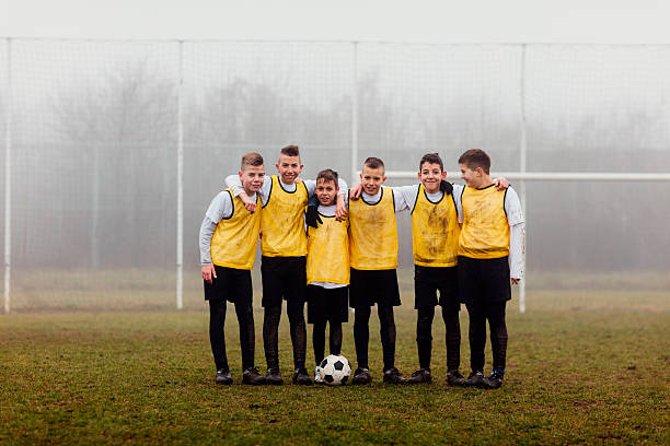 Kids Team Photo After Playing soccer.