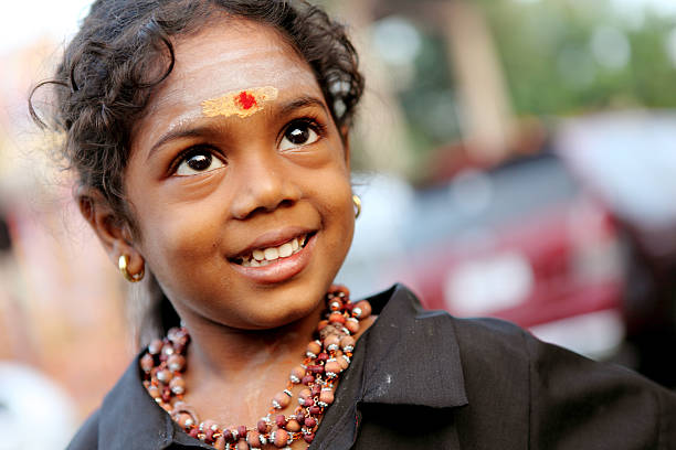 istock Smiling cute Hindu Indian girl 501704154