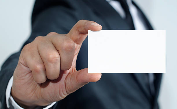 istock Blank Business Card in a Hand 501706301