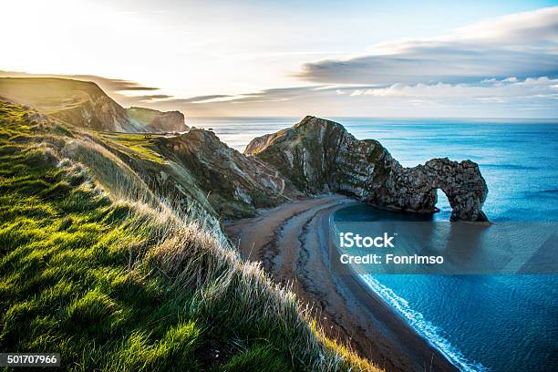 Durdle Door Wunderschönen Dorset Beach Stockfoto und mehr Bilder von Landschaft - Landschaft, Natur, Strand