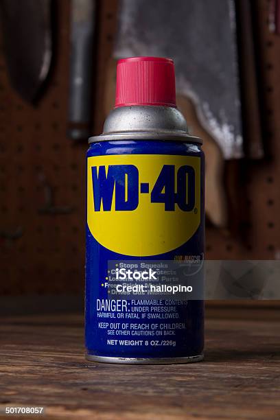 Wd 40 Óleo - Fotografias de stock e mais imagens de Equipamento - Equipamento, Ferramenta de Trabalho, Fotografia - Imagem