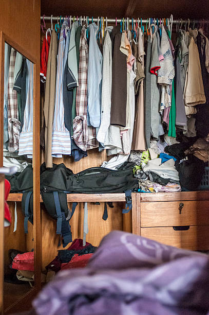 istock Messy Wardrobe Full Of Clothes 501708626