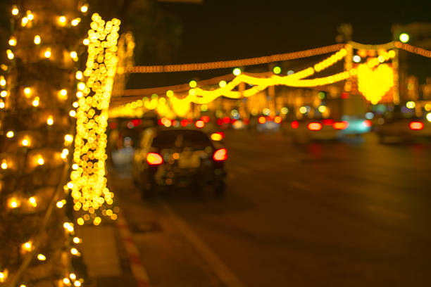 istock Traffic at night bokeh and blur 501708858