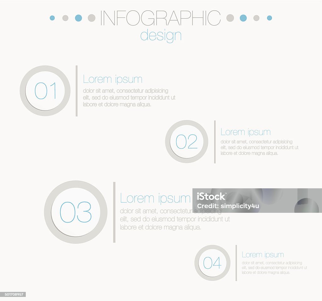 Minimale Infografiken design - Lizenzfrei Abstrakt Vektorgrafik