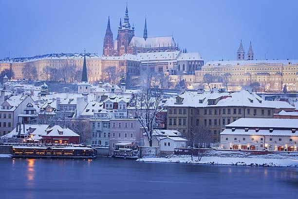 istock Hradcany with Prague castle during twilight 501710015