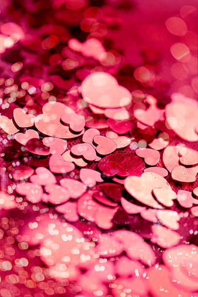 Valentine's Day, background of hearts stock photo