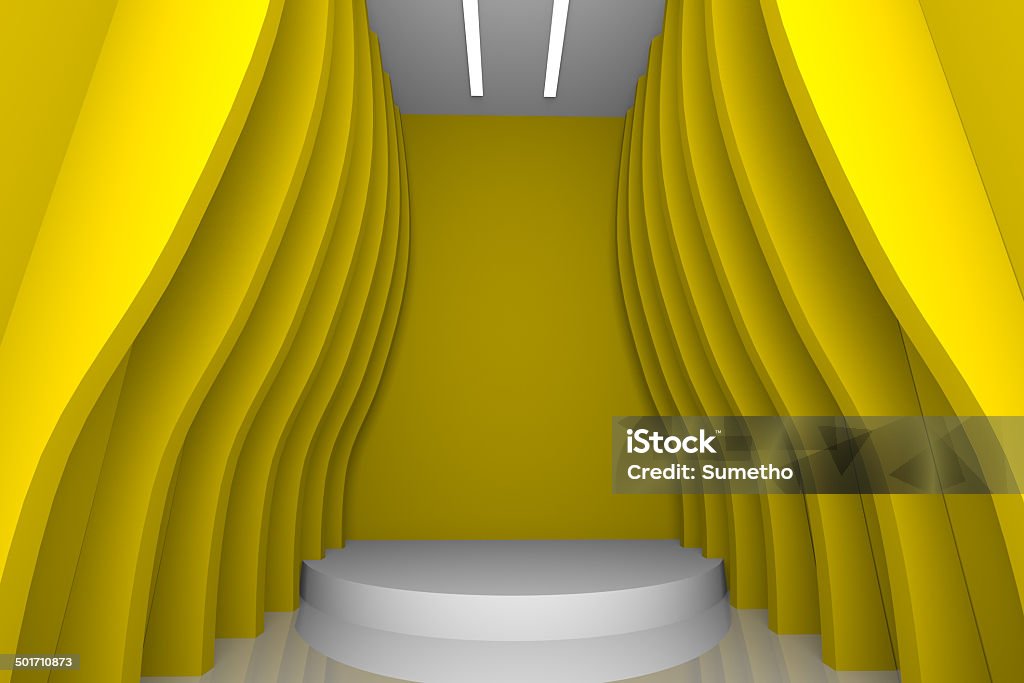 Sfondo muro giallo - Foto stock royalty-free di Affari
