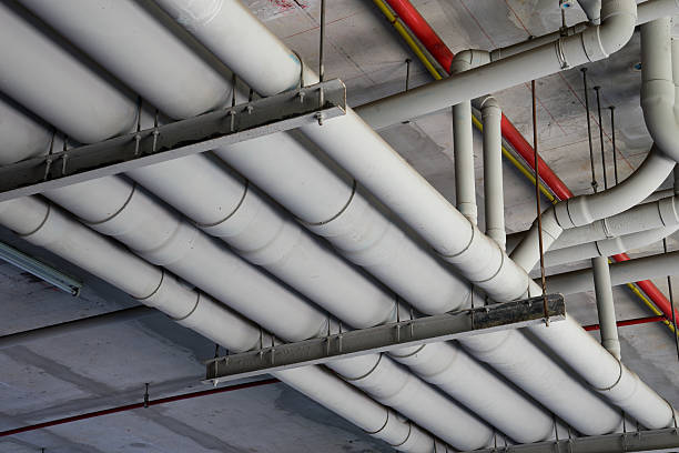 istock Pipe tube, the roof top for drain & sewer system 501711425