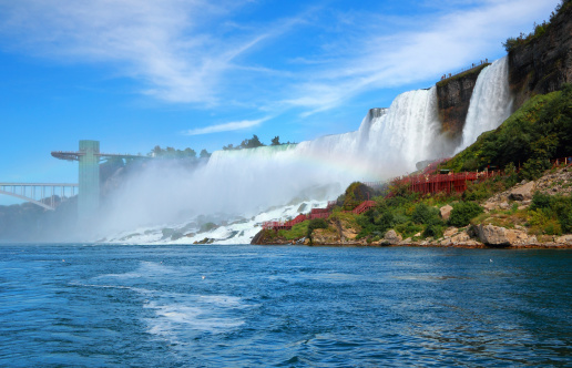 American Falls of Niagara Falls from US side.