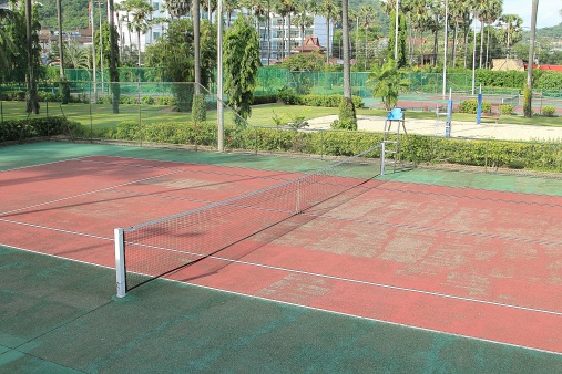Tennis Court in Club Med Phuket , Thailand